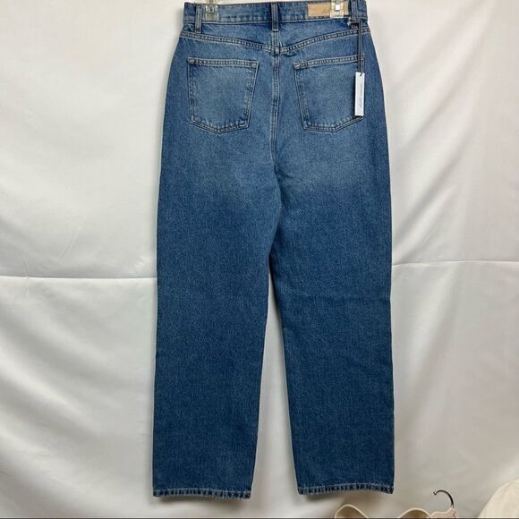 Betro Simone High rise button front straight leg rigid cotton blue jeans NWT - Picture 6 of 14